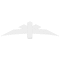 Ekena Millwork Alberta Architectural Grade PVC Gable Bracket, 72"W x 18"H x 4"D x 6"F, 6/12 Pitch GBP072X18X0406ALB00 - alternate 4